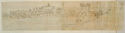 Vue de Hampton Court depuis le nord, de 