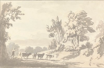 Bouvier conduisant du bétail - Anthony Devis