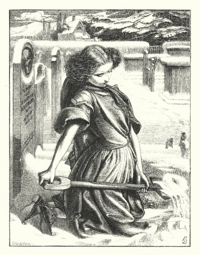Le petit pleureur (gravure) - Anthony Frederick Augustus (after) Sandys