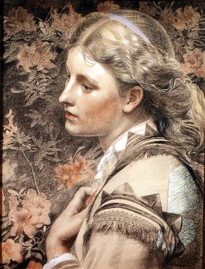 Portrait de Mary Sandys - Anthony Frederick Augustus Sandys