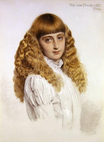 Portrait de Violet Louisa Ponsonby - Anthony Frederick Augustus Sandys