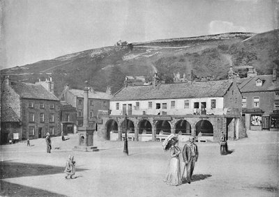Vieilles échoppes et place du marché, Settle, c1896 - Anthony Horner