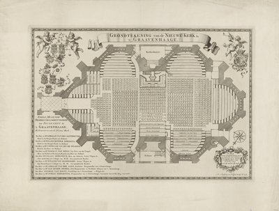 Plan de la Nouvelle Église à La Haye - Anthony Stechwey