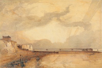 Jetée Marine, Brighton - Coucher de Soleil - Anthony Vandyke Copley Fielding