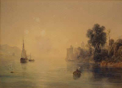 Scène de rivière - Anthony Vandyke Copley Fielding