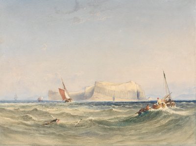 Navires au large de Staffa - Anthony Vandyke Copley Fielding