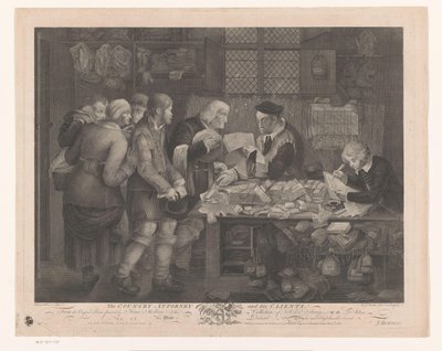 Paysans en visite chez un avocat (The Country Attorney and his Clients) - Anthony Walker