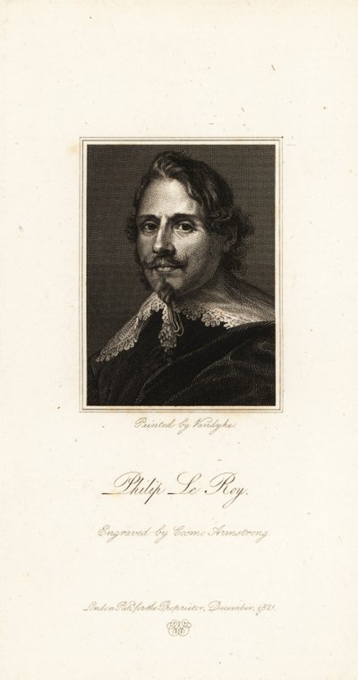 Portrait du Baron Philippe Le Roy, diplomate flamand - Anthony van (after) Dyck