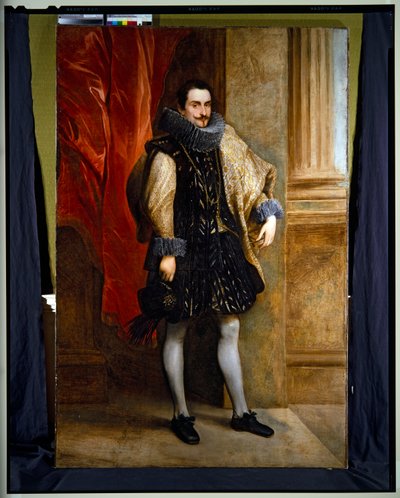 Portrait en pied, noble génois - Anthony van (attr. to) Dyck