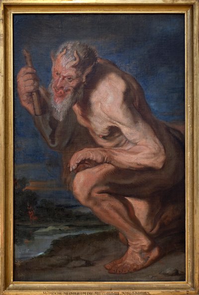 Marsyas agenouillé avec l