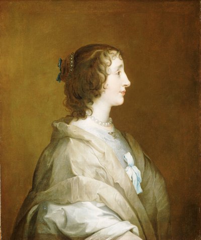 Henriette Marie (1609-1669) - Anthony van (studio of) Dyck