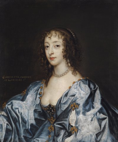 Henriette Marie de France - Anthony van (studio of) Dyck