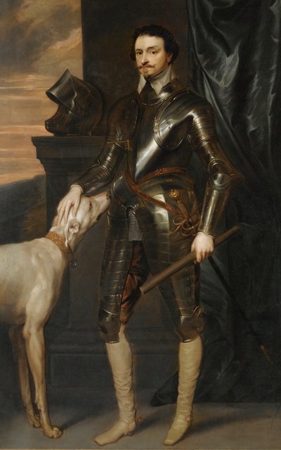 Portrait de Thomas Wentworth - Anthony van (studio of) Dyck