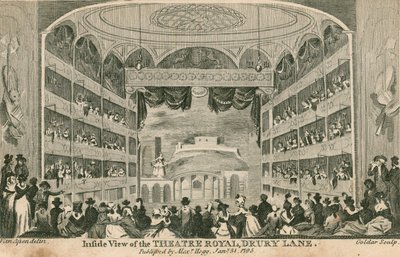 Vue intérieure du Théâtre Royal, Drury Lane, Londres - Anthony van Assen