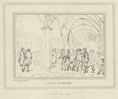 Les cloîtres de la Bourse royale à Londres - Anthony van Assen
