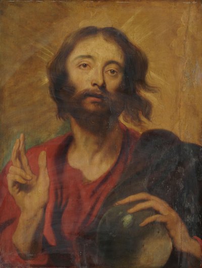 Le Christ comme Sauveur du monde - Anthony van Dyck (after)