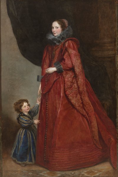 Une dame génoise avec son enfant, vers 1623-1625 - Anthony van Dyck