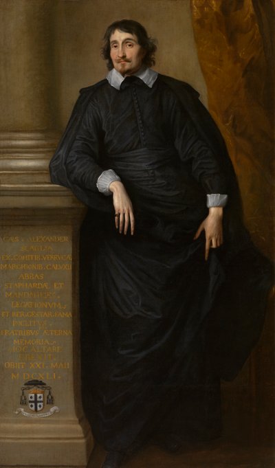 César Alexandre Scaglia, abbé de Staffarda, vers 1634 - Anthony van Dyck