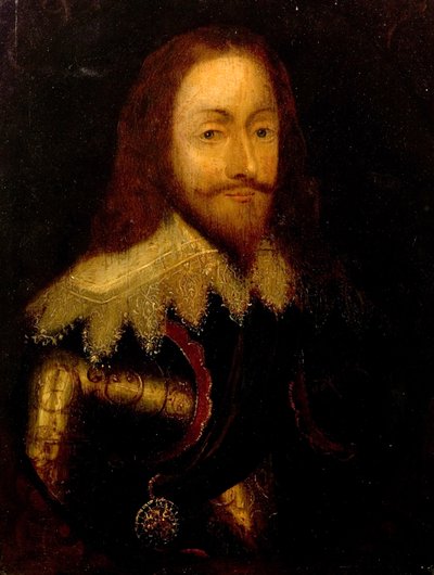 Charles Ier, en armure portant l