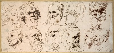 Onze études de têtes - Anthony van Dyck