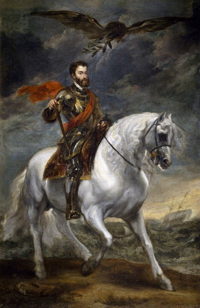 Portrait équestre de Charles V - Anthony van Dyck