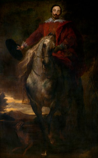 Portrait équestre du peintre Cornelis de Wael - Anthony van Dyck