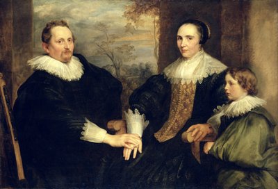 Portrait de famille de Sebastian Leerse (1584-1664) avec sa femme et son fils - Anthony van Dyck