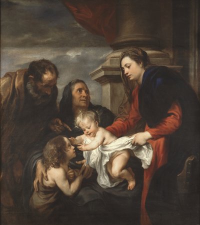 Sainte Famille avec Sainte Élisabeth et Saint Jean - Anthony van Dyck