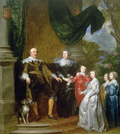 Jean, Comte de Nassau avec sa famille, 1634 - Anthony van Dyck