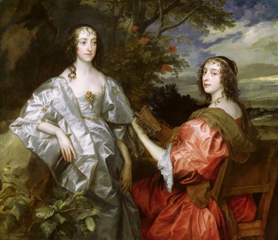 Katherine, comtesse de Chesterfield, et Lucy, comtesse de Huntingdon, vers 1636-40 - Anthony van Dyck