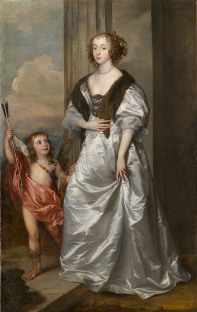 Lady Mary Villiers, plus tard duchesse de Richmond et Lennox (1622-1685), avec Charles Hamilton, Lord Arran, c.1637 - Anthony van Dyck
