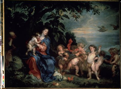 Le repos pendant la fuite en Égypte ou la Vierge aux perdrix - Anthony van Dyck