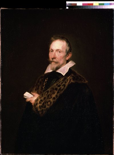 Portrait du diplomate et intellectuel Jan Van der Wouver (Waverius) - Anthony van Dyck
