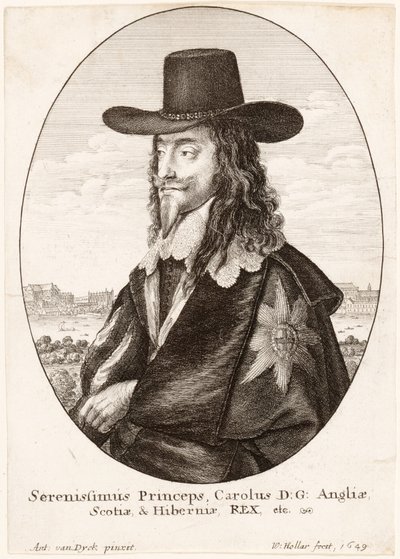 Portrait de Charles Ier, pub. 1649 - Anthony van Dyck