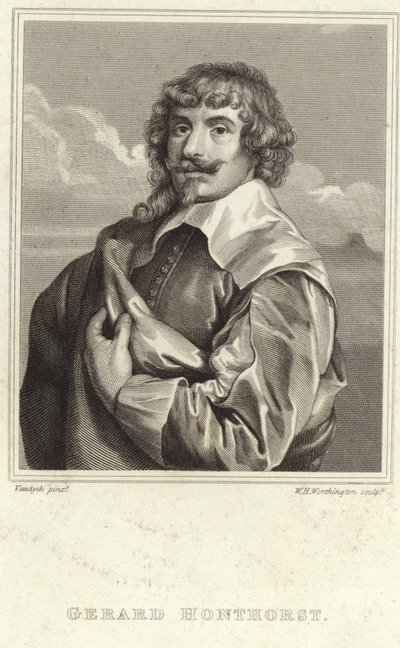 Portrait de Gerard van Honthorst - Anthony van Dyck