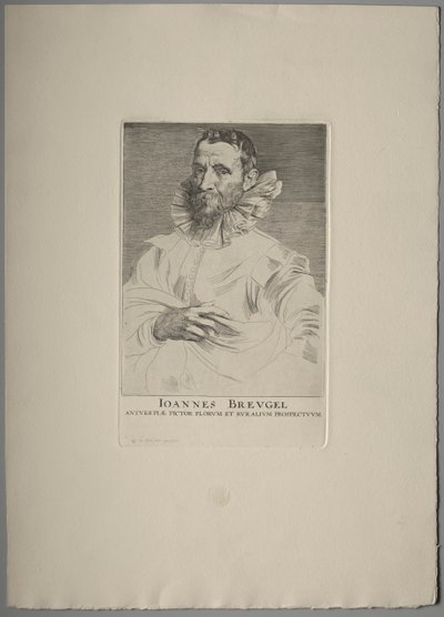 Portrait de Jan Brueghel - Anthony van Dyck