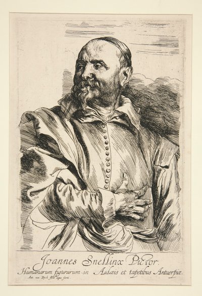 Portrait de Jan Snellinx - Anthony van Dyck