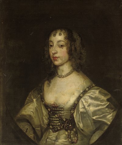 Portrait de la reine Henriette Marie - Anthony van Dyck