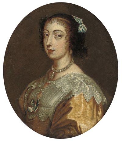 Portrait de la reine Henriette Marie - Anthony van Dyck