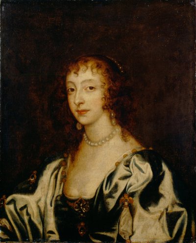 Portrait de la reine Henriette Marie de France 1609-1669, 1666 - Anthony van Dyck