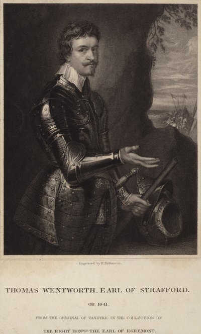 Portrait de Thomas Wentworth, Comte de Strafford - Anthony van Dyck