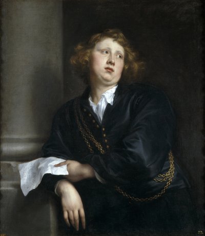 Portrait du compositeur et organiste Henricus Liberti 1610-1669 - Anthony van Dyck