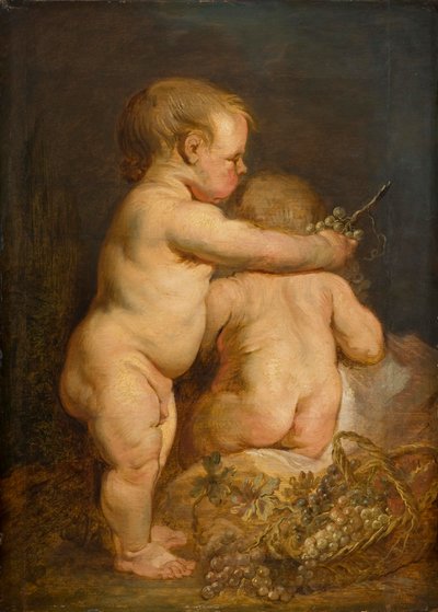 Deux enfants nus avec des raisins, vers 1630-40 - Anthony van Dyck
