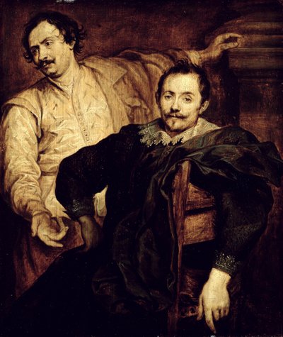 Double portrait des frères de Wael Lucas et Cornelis - Anthony van studio of Dyck