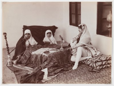 Dames reposant dans le harem - Antoin Sevruguin