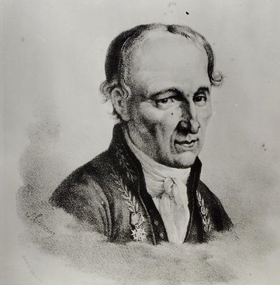 Portrait de René Just Hauy (1743-1822) (lithographie) (photo n/b) - Antoine (after) Maurin