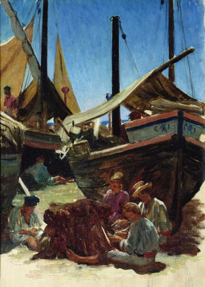 Anzio, le port - Antoine Auguste Ernest Herbert or Hebert