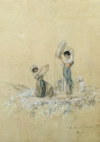 Les Vanneurs, 1866 - Antoine Auguste Ernest Herbert or Hebert