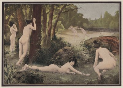 Jouer dans la campagne - Antoine Auguste Thivet