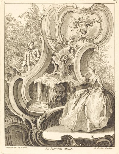 Le Rendez-vous - Antoine Aveline after Jean Mondon